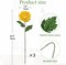 3 Pcs Yellow Artificial Mums – Fake Chrysanthemum Flowers with 30" Silk Stems, Faux Spider Mum & Pincushion Flower Bouquets for Spring Home Decor
